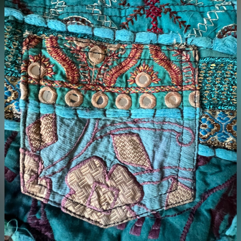 Raj Boho Patchwork Women Shorts - Picture 6 of 8